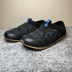 Teva ReEmber Moc Black Quilted Plaza Casual Slip On Shoes 1125472 Men's Size 13